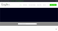 Desktop Screenshot of eaglegolftours.com